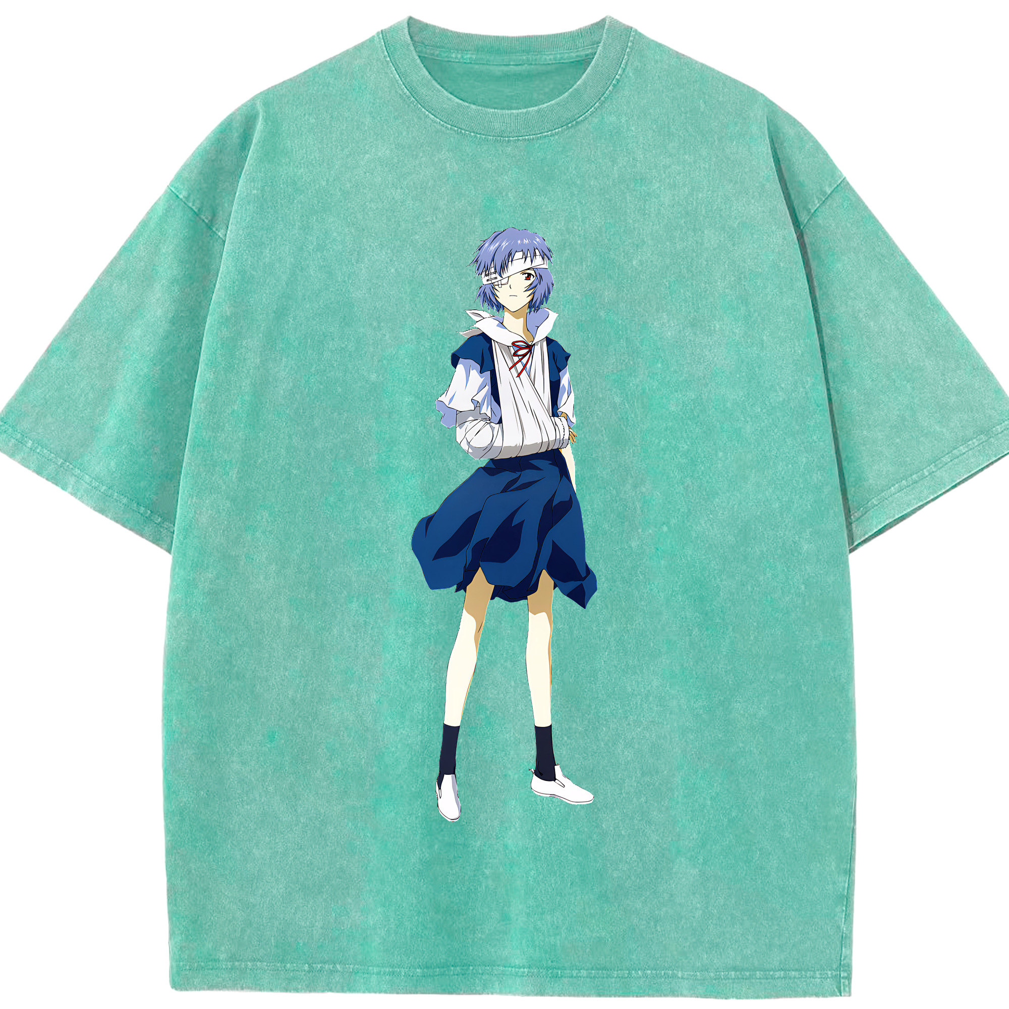 （画像用） EVA 新世紀エヴァンゲリオン 綿100% ヴィンテージ風 半袖Tシャツ（フロントプリント）